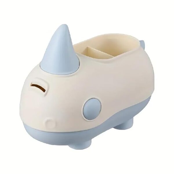 Cute rhino piggy bank+ Pen holder