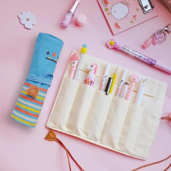 Kids multi-compartment cartoon pencil bag