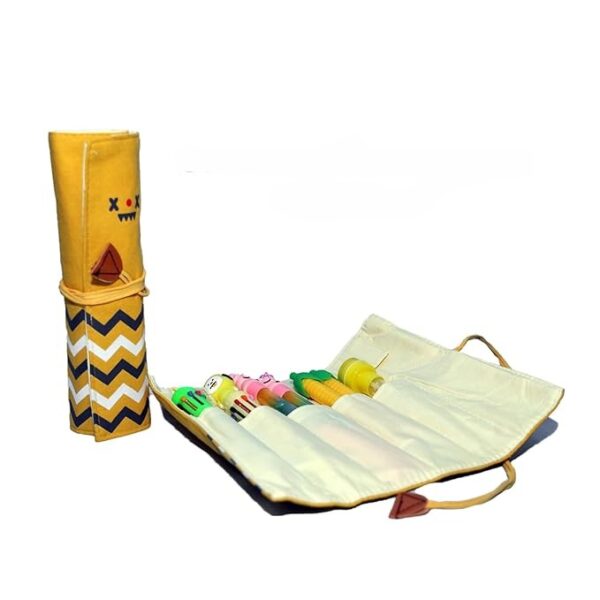 Kids multi-compartment cartoon pencil bag