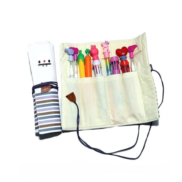 Kids multi-compartment cartoon pencil bag