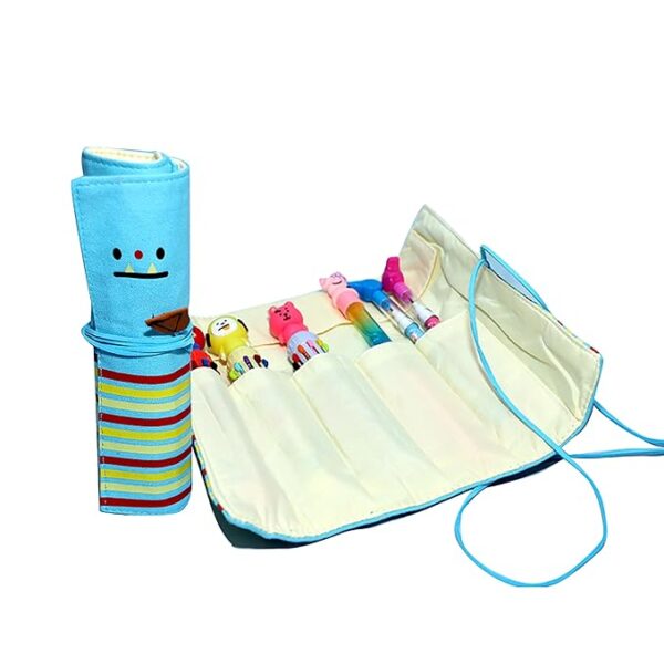 Kids multi-compartment cartoon pencil bag