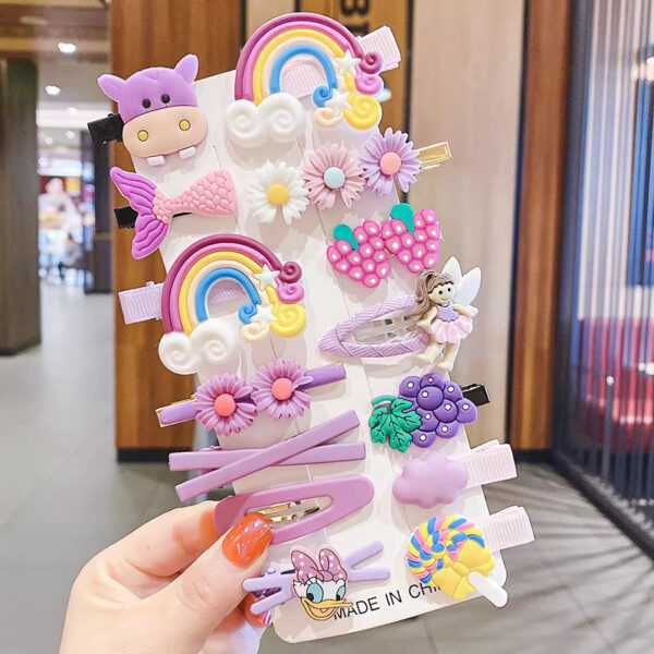 Kid’s Cute 14-piece Hair Clips Set