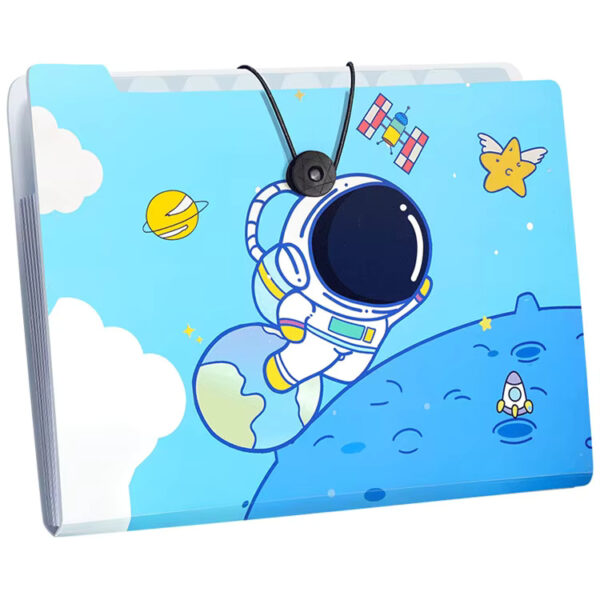 Space and cartoon file folder