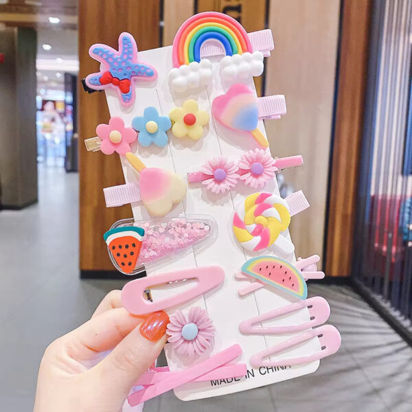 Kid’s Cute 14-piece Hair Clips Set