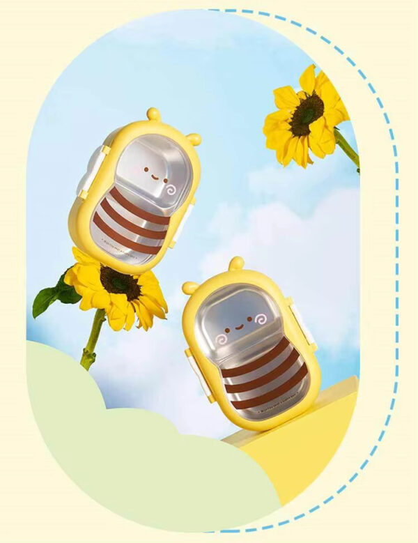 Stainless Steel Yellow Bee Lunch Box